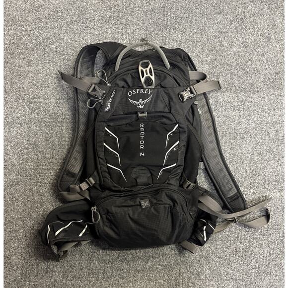 Osprey Raptor 14 Hydraulics LT Reservoir Black Backbag Hiking Camping - Picture 1 of 16